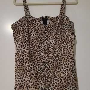 Torrid Leopard Corset Top Sz 2X